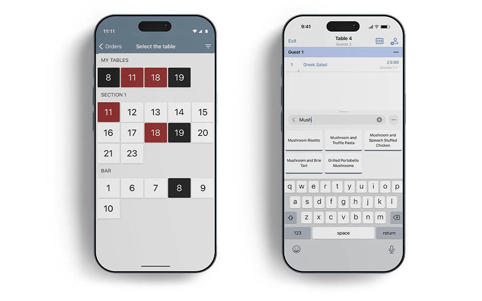 Managing add-ons and loyalty cards with Waiter App