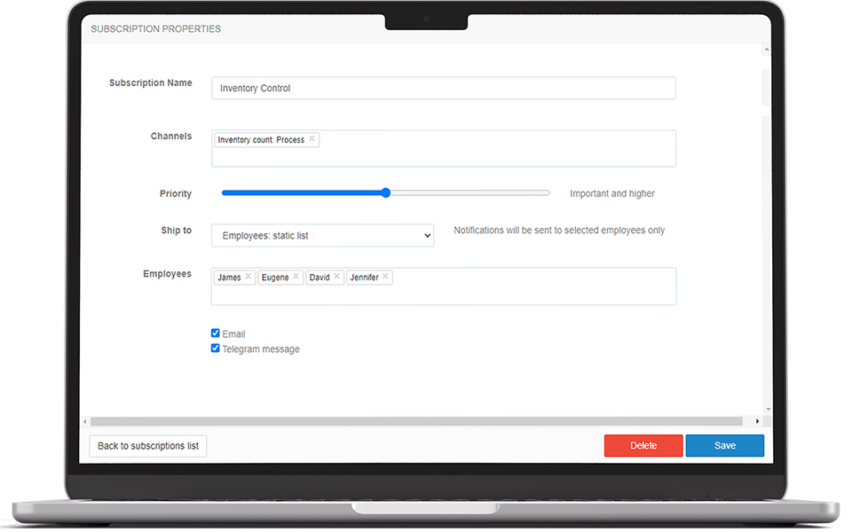 Restaurant manager receiving real-time notifications and alerts about critical operational events and performance issues