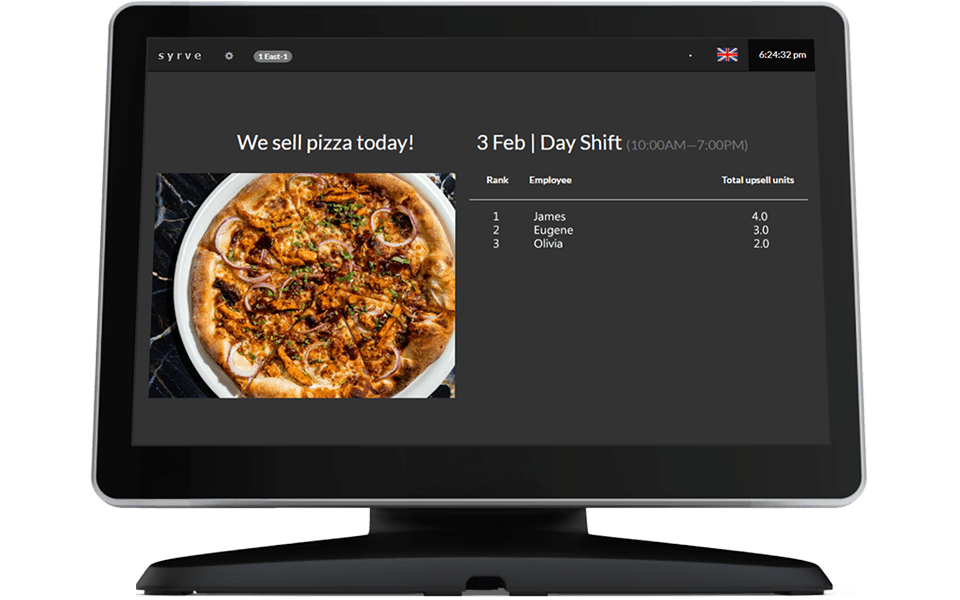 Restaurant using multi-stage incentive programmes to motivate staff and increase sales performance