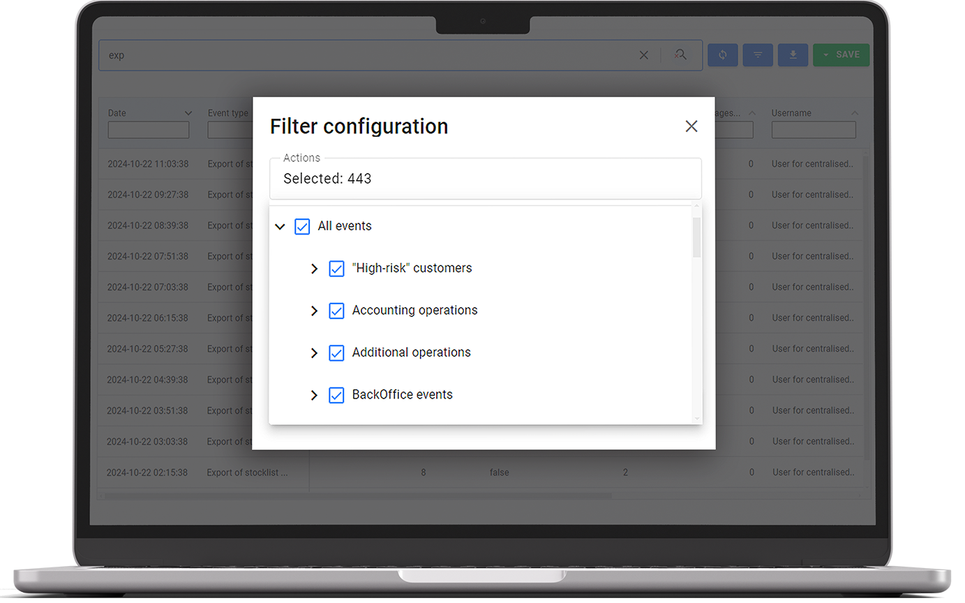 Real time events log_new