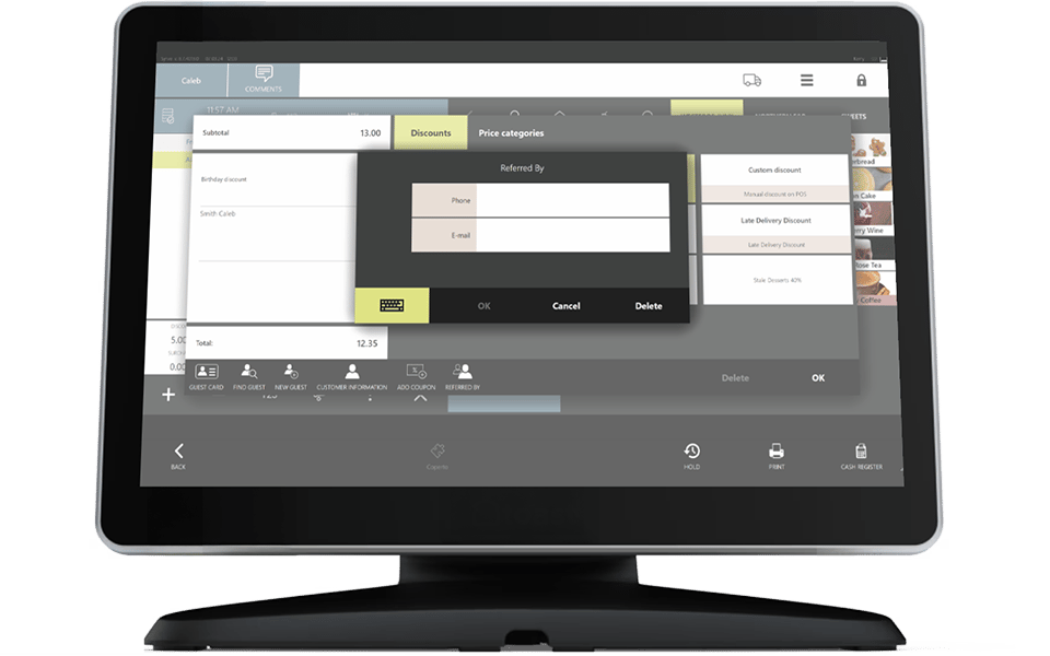 Managing referral programme and tracking incentives in POS system