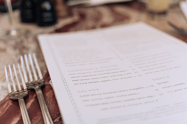 Menu: bilanciare costi, qualità e soddisfazione del cliente