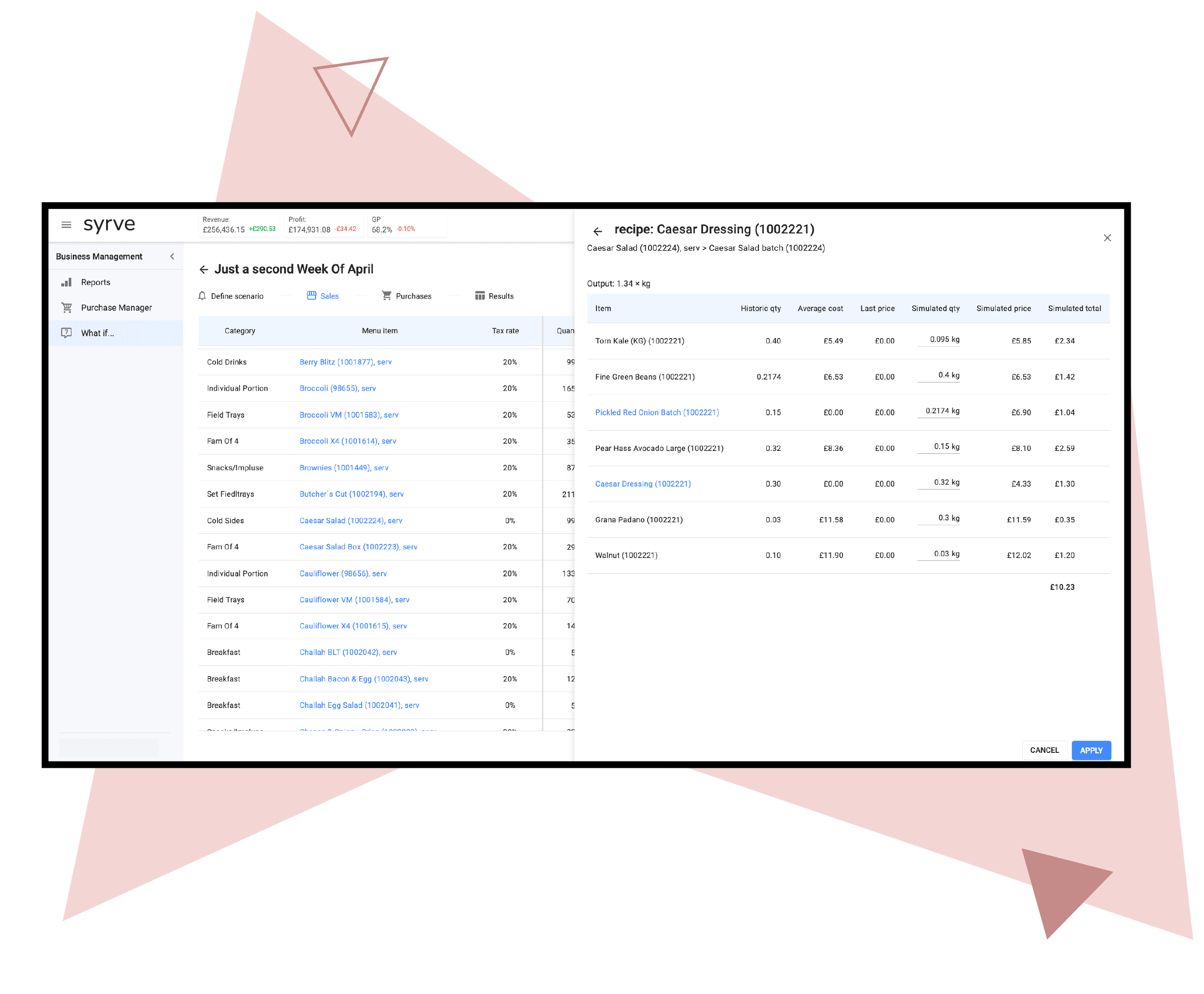 Syrve - AS - Menu M -  02 Menu Pricing